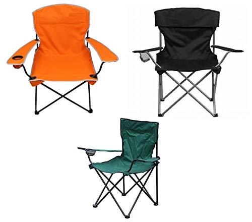 raxter Folding Camping Chair Lightweight Portable Festival Fishing Outdoor Travel Seat (Black)