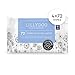 Hypoallergenic & strong Baby Wipes with 99% Water, Unscented & Plastic-Free, 4 resealable Packs (288 Wipes Total)