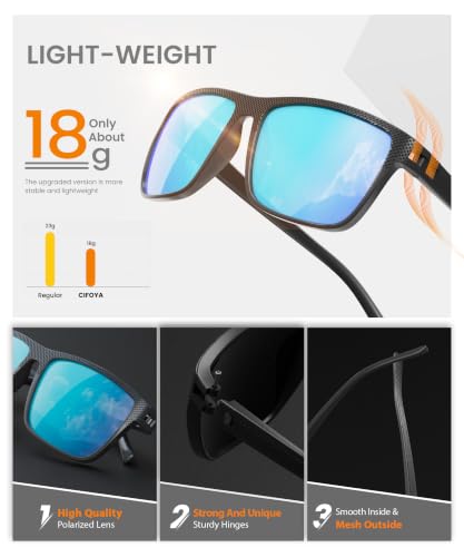 CIFOYA Sunglasses-Men Polarized Mens Sunglasses: Classic Women Sun Glasses UV400 Protection for Fishing Driving Golf 5PACK