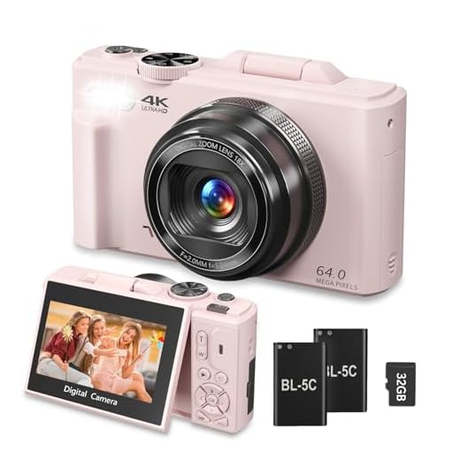 4K Digital Camera for Vlogging and Photography