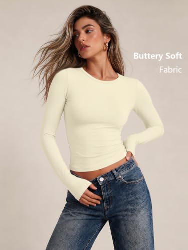 Image of Trendy Queen Womens Long Sleeve T Shirts Fall Fashion Basic Y2K Tops 2026