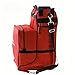 TerkCo Tall Boot and Helmet Storage Bag for Horse Riding, Large Capacity Equestrian Bag, Waterproof English Carry All (Red 3)