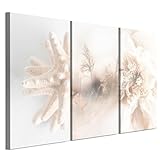 LUMASOUL Cuadros Decoracion Salon Modernos 3 Pieza - Decoración Pared Natura Motivo - Cuadros Decorativos con marcos de madera y telares Salón y dormitorio - 120x80 cm