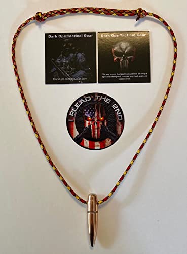 1 Sniper .50 Cal HOG Tooth Paracord ...Necklace ...+ 1 Decal ...Marines