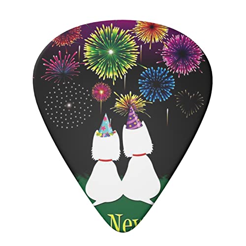 Happy Year Lot de 6 médiators pour guitare acoustique, guitare électrique, basse, ukulélé – fins, moyens et épais - Les Beatles, Paul McCartney, John Lennon, RIngo Starr, George Harrison Happy Year Lot de 6 médiators pour guitare acoustique, guitare électrique, basse, ukulélé - fins, moyens et épais – Image 4