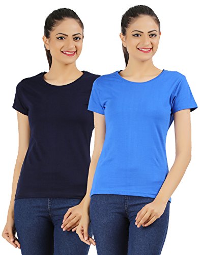 Image of Ap'pulse Women's Combo Regular Fit T Shirt (Pack Of 2)