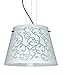 Besa 1KV-4340WD-BR Art Glass Three Light Pendant from Amelia Collection in Bronze / Dark Finish,