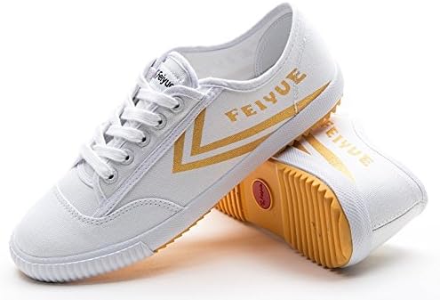 Amazon フェイユエ Feiyue キャンパス スニーカー 欧州モデル 復刻版 フェイユエフランス 復刻版 ホワイト イエローライン 白 男女兼用 正規取扱品 並行輸入品 39 24 5cm フェイユエ Feiyue スニーカー