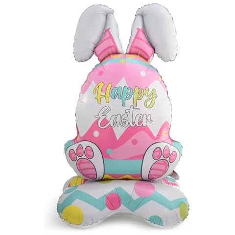 ALEGRE® 58 Inch Easter Rabbit Foil Balloon Cover