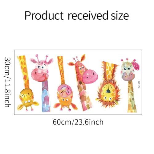 Vinilos Decorativos Achang Giraffe Acuarela para Niños miniatura 2