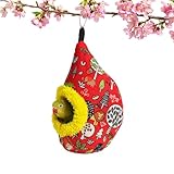 Nid Pour Perruche,Maison Douillette De Nuit Pour Perruche | Nid en Peluche pour Oiseaux - convient à la Maison, au Lit d'Hiver, à l'Inséparable, Calopsitte, Conure, Canari, Chardonneret