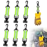 【Conception réfléchissante pour une sécurité accrue】La sangle en nylon de nos porte-gants est disponible en vert fluo haute visibilité avec un revêtement réfléchissant pour une meilleure visibilité de nuit ou dans des environnements peu éclairés, et une sécurité renforcée. Vous pouvez ainsi les repérer rapidement de jour comme de nuit, permettant à vos collègues ou au personnel à proximité de les retrouver à temps.