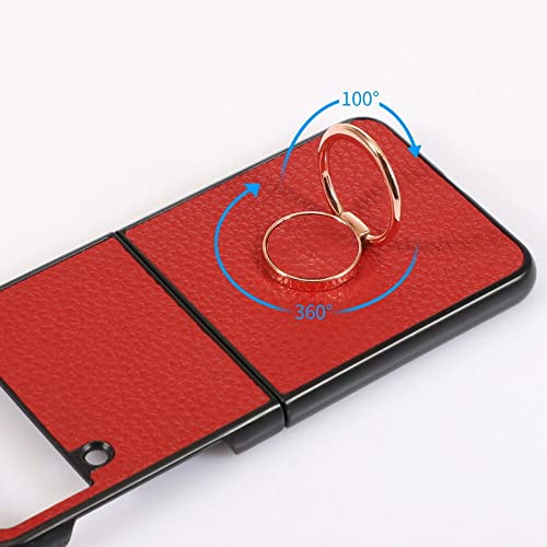 Coque Samsung Z Fold 4 en cuir premium texturé vert chic - 3
