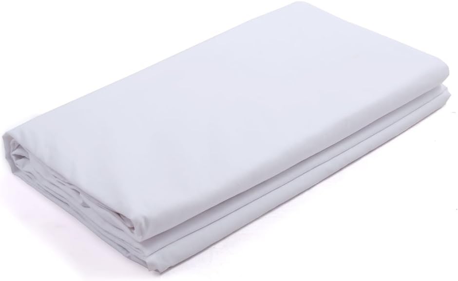 10x10 foot Photo Studio 100% Pure Cotton Collapsible Screen Chroma Key Muslin Backdrop Background for Photography,Video and Television--White