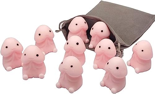 解消おもちゃ ?圧おもちゃ スクイーズ 低反発 握ってストレス発散 萌え 可愛い プレゼント 10個セット