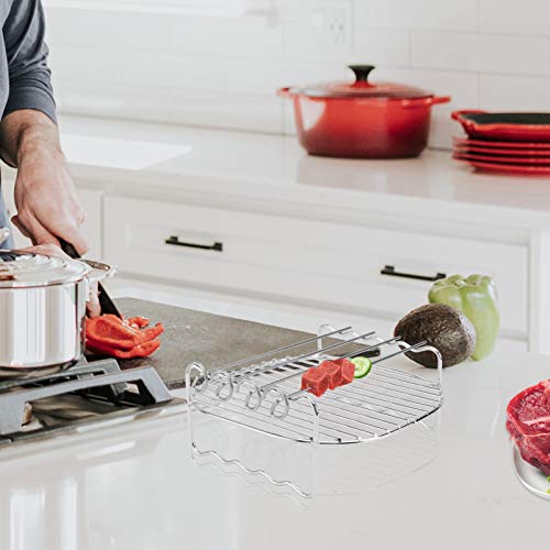 Yardwe 1 Conjunto de Grelha para Fritadeira de Ar para Cozinhar Cozinhando Vapor Resfriamento Secage