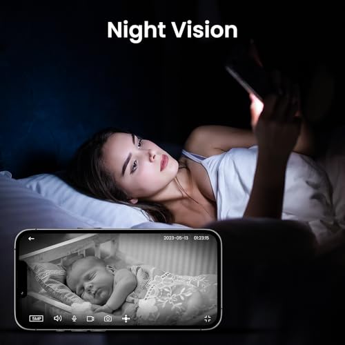 Image of Cinnado 2K Home Security Cameras Indoor with 2.4GHz Wi-Fi & Siren, D1 4Pack