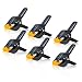 4.5 Inch Adjustable Heavy Duty Spring Clamps for Muslin/Paper Photo Studio Backdrop stand kit Photography Background Support -6 Pack