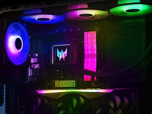 Acer Predator Orion 7000 (PO7-660) Gaming PC - Intel Core Ultra 9 285K (Bis zu 5,7 GHz), 64 GB DDR5 RAM, 2 TB GB M.2 PCIe (SSD), NVIDIA GeForce RTX 5090 (32 GB GDDR7), Windows 11 Home, Schwarz