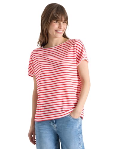 T-shirt à rayures aspect lin haut de gamme Cecil 3227877 élégant