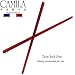 Camila Paris CP3178 French Twist Stick Hair Pin, Set of 2 Red, Girls Chopsticks Hair Pins for Girls Spiral Updo Chignon Bun Holder, Styling Hair Accessories for Women, Made in France