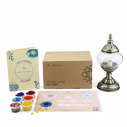 image for Artmasterclass DIY Mosaic Lamp Making Kit for Adults Beginners ,The DI