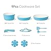 CAROTE 9pcs Pots and Pans Set,Ceramic Cookware Sets Non Stick with Detachable Handle, Induction Kitchen Pots and Pans,RV Cooking Set, Oven/Dishwasher/Fridge Safe, Space Saving #1