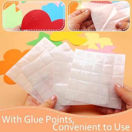 Cinvo Große Papierausschnitte, Pinnwand-Dekorationen, Ausschnitte, Blumen, Sterne, Herz, Schulanfang, Klassenzimmer, Party, Dekoration, DIY-Projekte, 90 Stück (15 cm Durchmesser,