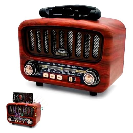 Radio retro AM/FM/SW con Bluetooth 5.0, radio nostálgica pequeña con batería de 1800 mAh, radio de cocina y radio de maleta con altavoz de 5 W, compatible con USB/TF/AUX, radios vintage para el hogar
