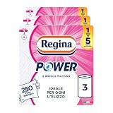 Regina Power, 3 Rotoli di Carta Multiuso a 2 Veli
