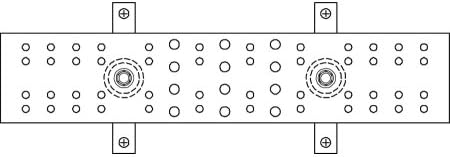 Harger - GBI14420TMGB - Harger Lightning & Grounding GBI14420TMGB Main Grounding Busbar, TMGB Lettering, 1/4 H x 4 W x 20 L, Copper