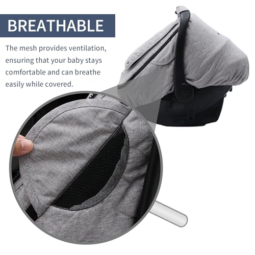 Winrese Baby Car Seat Cover - 3-Layer Thick Fabric thumb #4