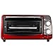 Produktbild TW24 Backofen - Pizzaofen - Ofen - Backautomat 9 Liter - Mini Backofen 800W mit Farbauswahl (Rot)