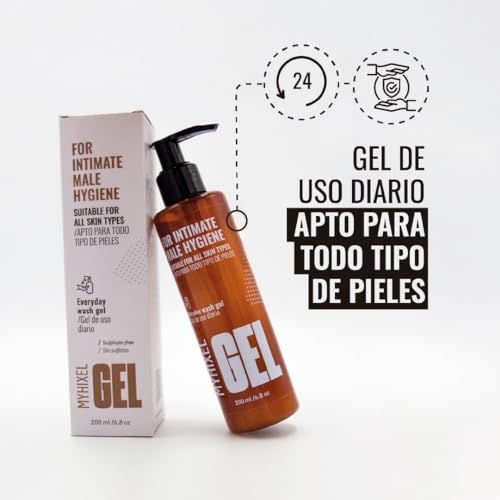 MYHIXEL - Gel Intimo Hombre | Gel Intimo Masculino para Higiene y Protección | Jabón Intimo Hombre pH Balanceado Sin Sulfatos | Previene Infecciones | Fragancia Agradable I 200ml (2 Unidades) - imagen 6