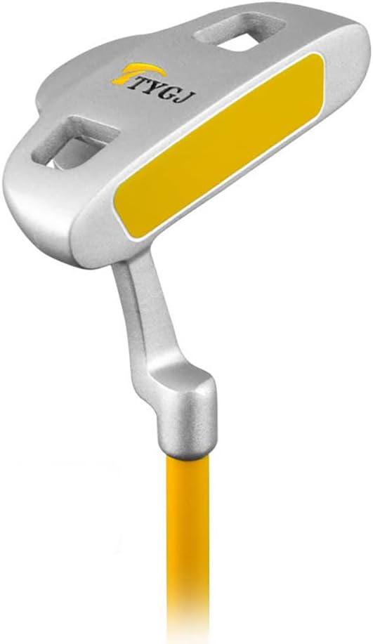 Golf Push Rod with Perfect Balance and Control - Excellent Choice for Kids - Boys Girls Golf Putters with Carbon/Steel Shaft (Yellow,with Steel Shaft(6-8Y))