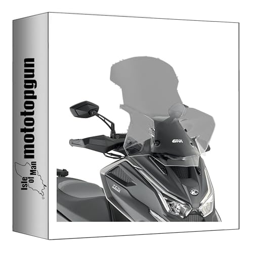 Bulle GIVI D6124S fumée Kymco DTX 360 réduit les turbulences du vent sur casque