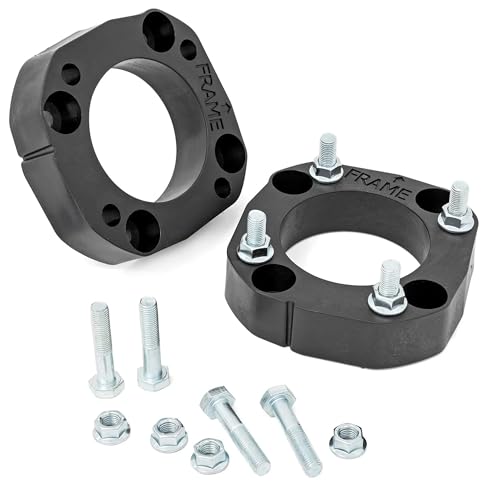 Rough Country 1.75' Front Leveling Kit for Toyota Tundra (2022–2026) - Custom Composite Upper Strut Spacers, Bolt-On Suspension Lift