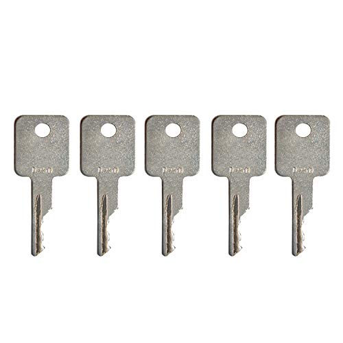 None-brand A77313 D250 6693241 6709527 5 pièces Clé d'allumage pour boîtier IH Bobcat Tenant Terex Broce Ditch-Witch Vermeer JLG Genie Ingersoll-Rand Timberjack Grove Terex