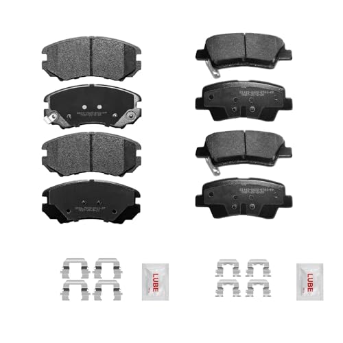 FRaxle Replacement Front and Rear Ceramic Disc Brake Pad Kit