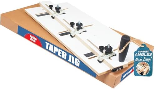 Peachtree Woodworking Supply Adjustable Taper/Straight Line Jig with Blade Safe Hold Downs, Great for Tapering Table & Chair Legs, Fast Tapered Cutting Taper Jig for Table Saw