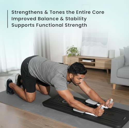 Image of Roughhouse Multifunctional Pilates Board - All-in-One Core & Strength Training Equipment for Home Workout, Beginner-Friendly Fitness Board for Abs, Balance & Full Body Conditioning (ADPIREBK)