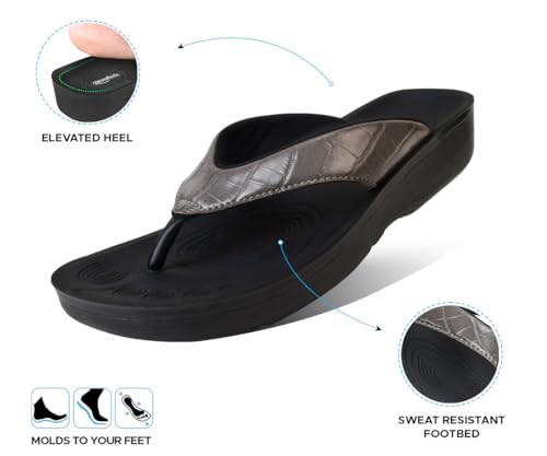Image of AEROTHOTIC Comfortable Arch Support Flip Flops for Women Orthotic Sandals