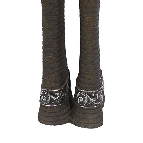 Deco 79 Eclectic Polystone Elephant Sculpture, 8" X 5" X 38", Brown #TOP6