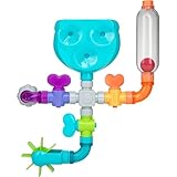 Nuby Wacky Waterworks – Bade-Spielzeug mit Saugnapf | Kognitives Wachstum für Kinder | Interaktives Wasserspielzeug | Spaßig und lehrreich | Ab 18 Monaten