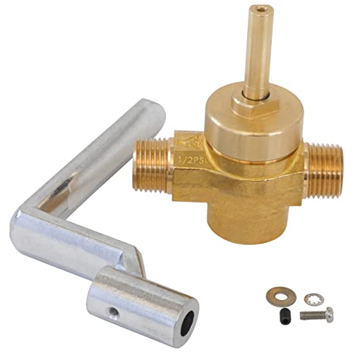 Endurance Pro Wr-Gv Wok Gas Valve With Handle For Commercial Wok Range, Csa Approved, 1/2" Npt X 1/2" Npt 1/2 Psi, For Jade 4418600000, Imperial 16201620 #TOP1