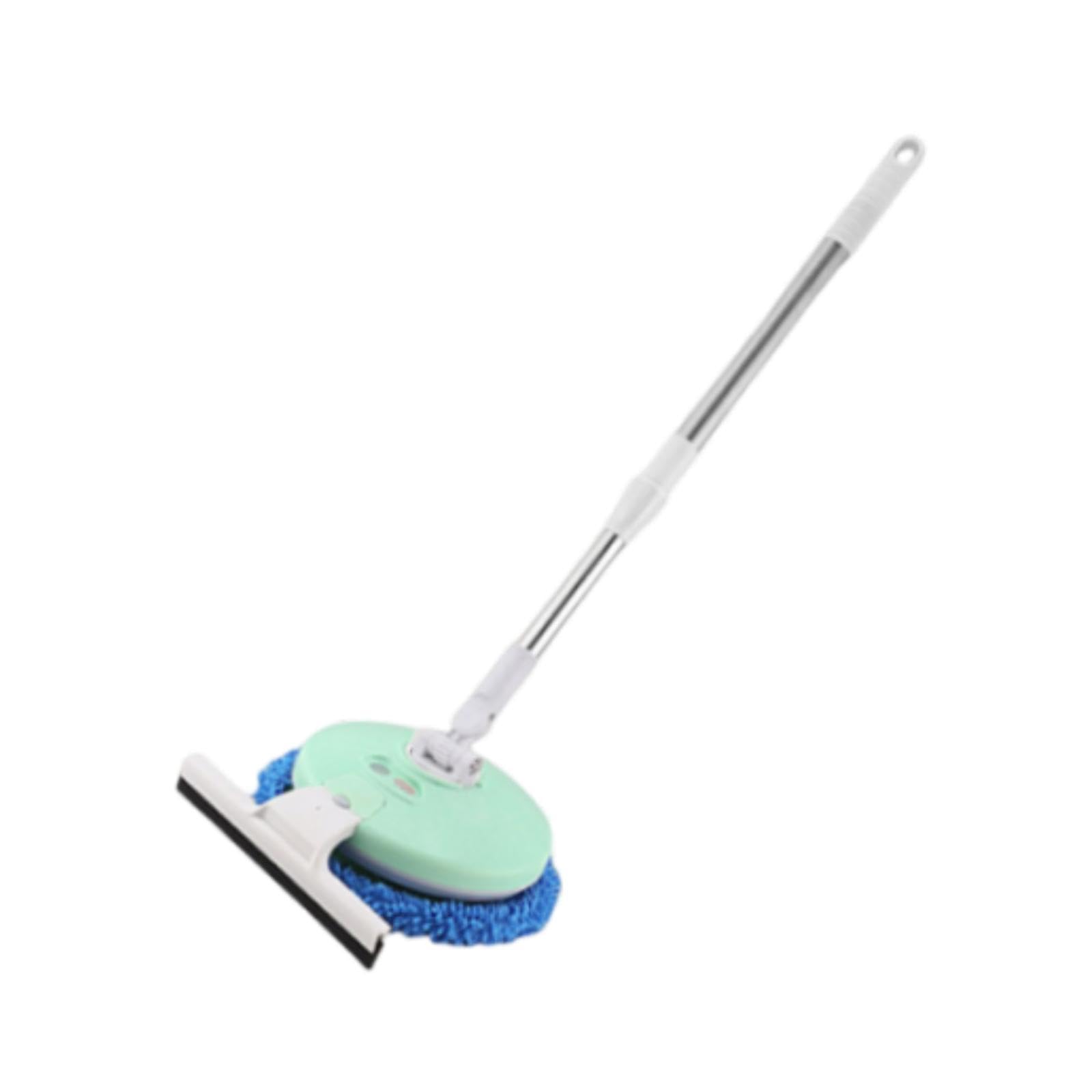 Fregona Eléctrica, Fregona Limpiacristales, Versátil, Limpiador de Suelos, Mango Regulable, para Ventanas, Coches, Hogar Y Suelos , Verde con Limpiaparabrisas