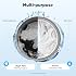 Portable Washing Machine, 2 in 1 Manual Clothes Washer, Compact Clothes Spin Washing Machine and Dryer for Camping, RV, Apartments, Hand Crank Small Washer Combo Laundry (Grey)