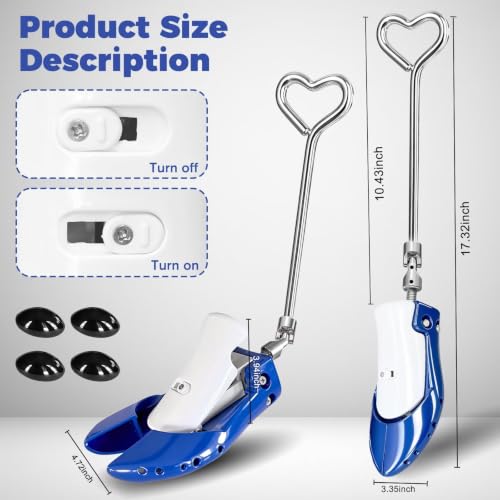 Failenfeivp Boot Stretchers for Cowboy Boots 2 PCS Shoe Stretcher for Wide Feet Men Adjustable Length & Width for Men Women (Blue, L) by Failenfeivp - Used condition - Image 7