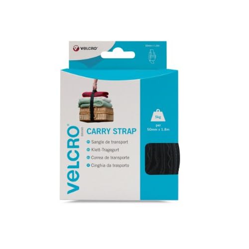 VELCRO Brand Klett-Tragegurt, 50 mm x 1,8m - Schwarz