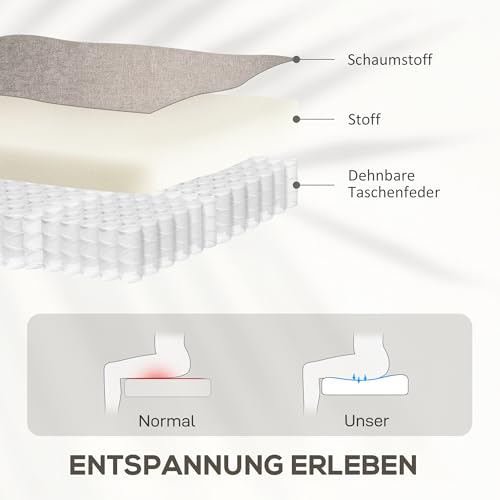 HOMCOM Relaxsessel Elektrisch Fernsehsessel mit Aufstehhilfe, Vibrationsmassage, Liegefunktion, Massagesessel mit Fußteil, 2 Motorn, Lendenwärme, Timer, Seitentasche, Becherhalter Hellbraun – Bild 7